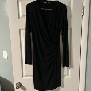 Elegant Black Long Sleeve Dress